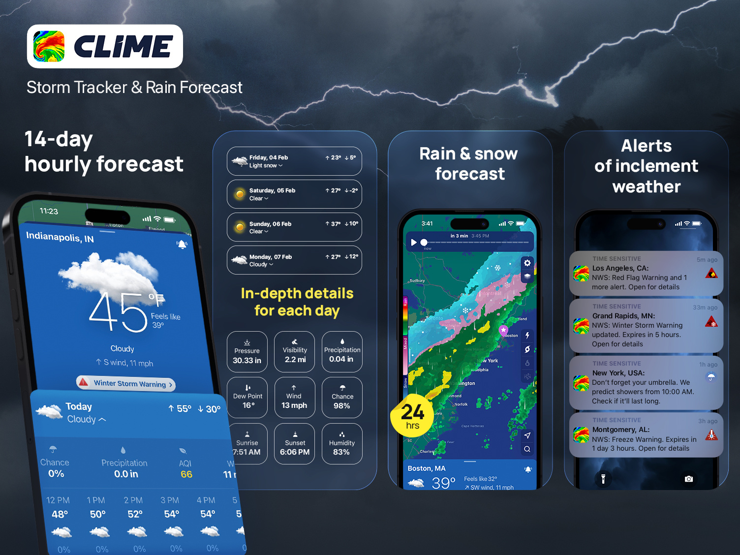 ASO Design for Clime app by Elena Maltchikova on Dribbble