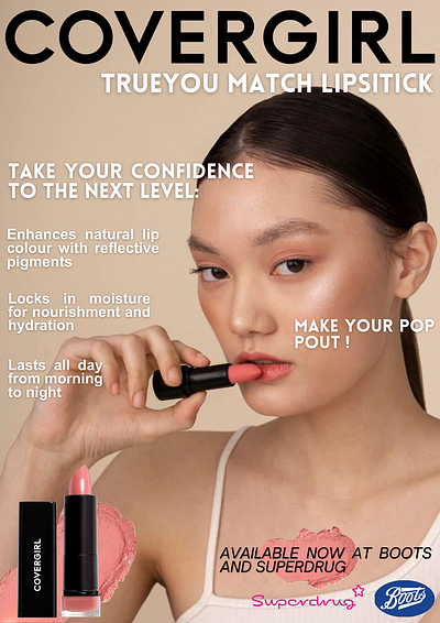 Cover Girl Mockup #CoverGirl #TrueYouMatchLipstick #Magazine design graphic design logo photoshop