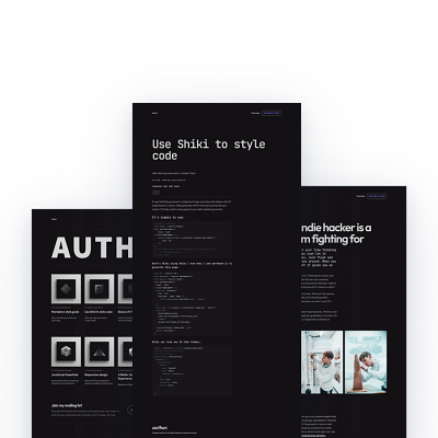 Author ⏤ Multipage MDX Blog theme astrojs blog mdx multipage tailwindcss