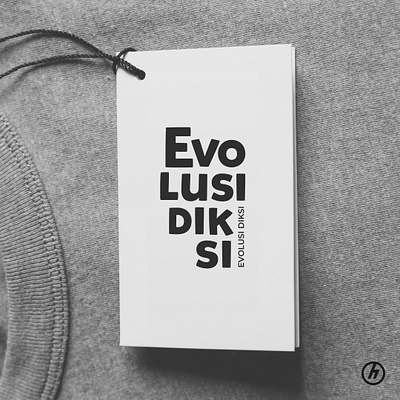 EvolusiDiksi - Clothing brand branding logo simple