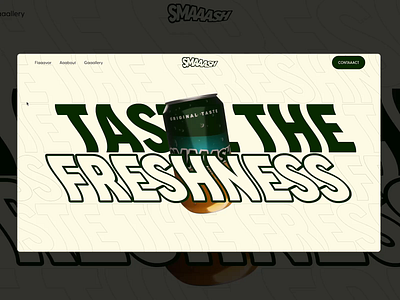 Branding & Website for SMAAASH 💥 branding can design design drink design graphic design illustration logo ui ux vector web design webflow