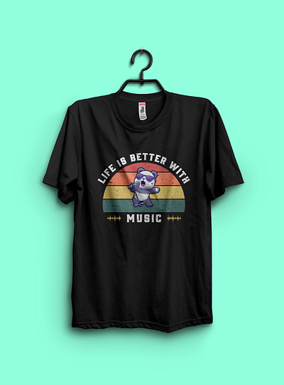 Music t-shirt design. branding design graphic design high quality illustration logo music t shirt sunset t shirts t shirt typography ui ux vector