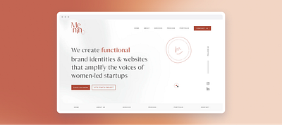 Menin Creative Studio Website components design design system figma ui ui design uikit webdesign website