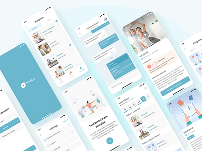 Mental Well-being App exercise mental health mobile stress ui ux well being