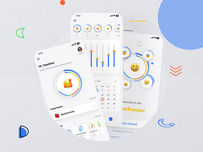 Habit Tracker App app app design app ui design emoji habit tracker habit tracker app light design selfcare app simple design ui ui app ui design ux ux app white app