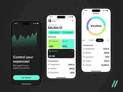 Financial Mobile iOS App android animation app app design app interaction dashboard design design ui finance fintech ios mobile mobile app mobile ui motion online tracking transactions ui ux