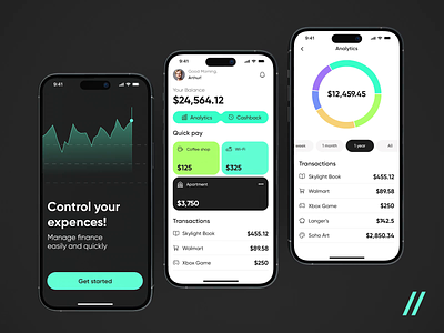 Financial Mobile iOS App android animation app app design app interaction dashboard design design ui finance fintech ios mobile mobile app mobile ui motion online tracking transactions ui ux