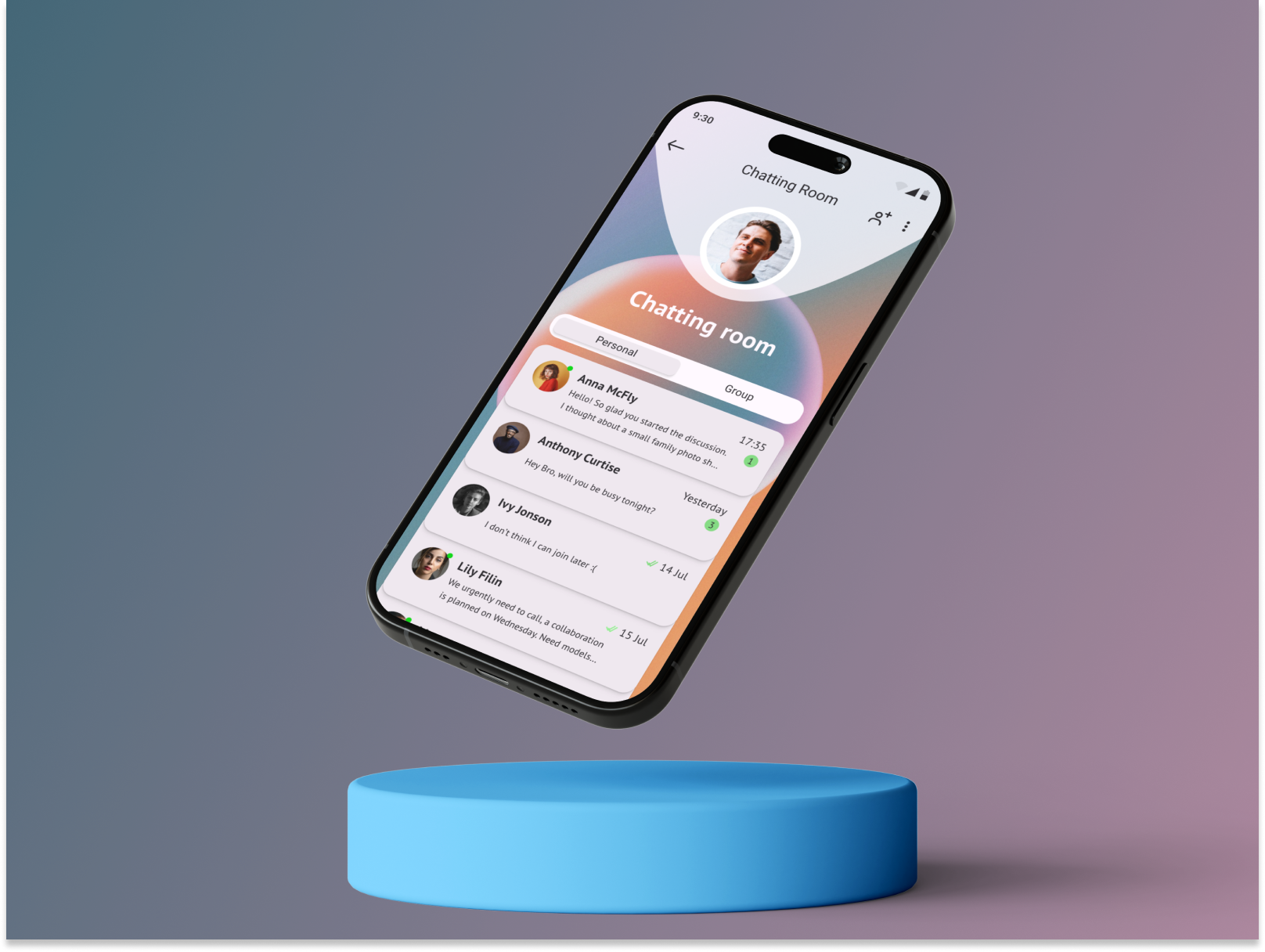 Direct Messages adaptivedesign app appdesign dailyui design directmessages mobile mobileapp ui ux