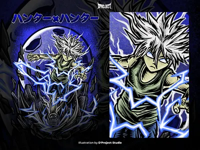 Hunter x Hunter | T-shirt Design anime clothing brand design hunter x hunter illustration illustrator merchandise poster poster art t shirt design t shirt illustration