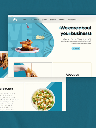 restaurant establishment service ui redesign ! graphic design ui ux web design