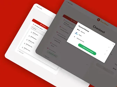 E-commerce website for food ordering – Checkout process checkout checkoutprocess delivery design ecommerce firstscreen food minimal online onlineshopping pickup shopping style ui ux uxui website