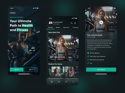 Gym & Workout Mobile App android app app design application cardio crossfit excercise fit fitness fitness app gym gym app health ios mobile mobile app sport sport app workout