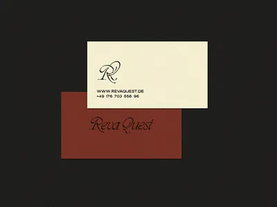 Reva Quest Branding and Business Card branding design dribbble graphic design logo typography ui