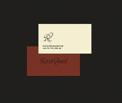 Reva Quest Branding and Business Card branding design dribbble graphic design logo typography ui