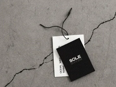 Sole Swim Branding and Hanging Tags branddesign brandidentity branding design graphic design hangingtags logo packaging swimwear tags typography