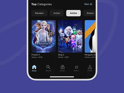 MovieBox - UI/UX Design app ui design graphic design product design ui ui design ui ux user interface ux design