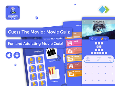 Guess The Movie: Movie Quiz android app development app animation app design app designer app developers app development design graphic design illustration ios app development logo mobile app design mobile app development ui web design