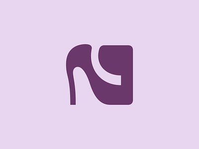 N and Heels Logo branding fashion heel heels high heeled shoe high heels letter logo mark monogram n shoe shopping stylish