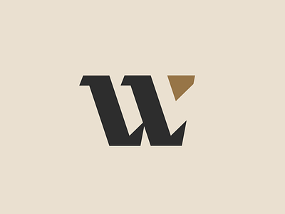W branding geometric letter logo logotype mark minimal monogram w