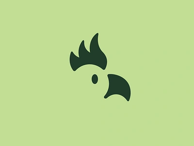 Cockatoo Parrot animal beak bird branding cockatoo crest logo mark minimal negative space parrot