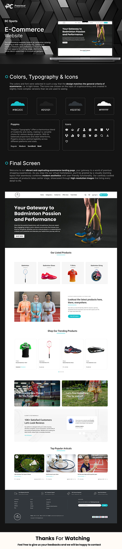 DC Sports - An E-Commerce Website animation branding graphic design logo ui
