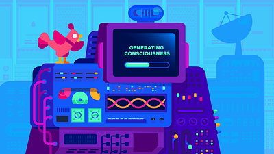 Kurzgesagt – In a Nutshell Computer 2d adobe after effects adobe illustrator animation bird computer illustration kurzgesagt motion design motion graphics vector