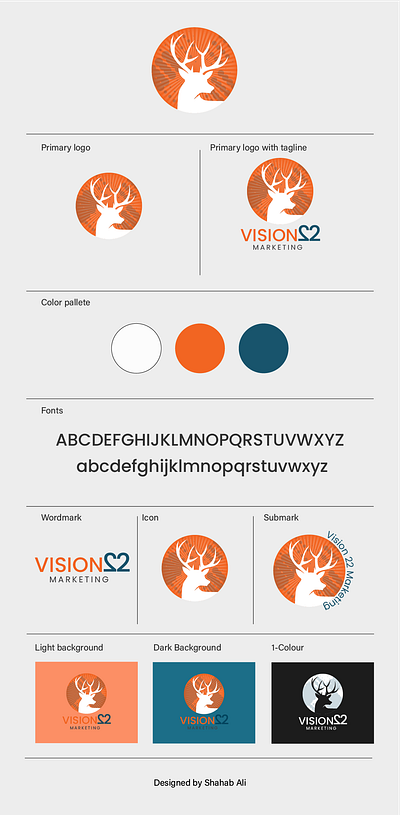 Vision 22 logo for a marketing agency. brandidentity branding graphic design logo logodesign