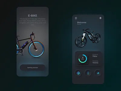E-Bike App UI app app ui appdesign ebike graphic design neumorphic neumorphism ui