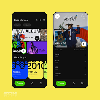 A music streaming platform design mobile app music app streaming streaming platform ui design uiux ux