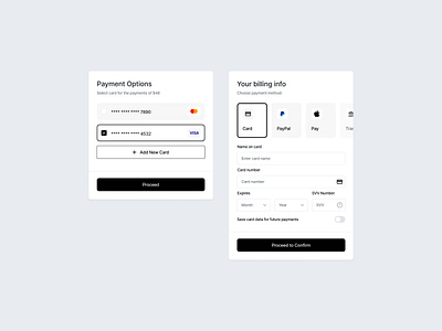 E-commerce — Payment blocks | Funkymag blocks ecommerce payment shopify store tailwindcss uidesign userinterface