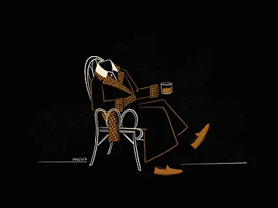 Aughost 2023 | 26 Invisible animation aughost character design illustration mid century retro vintage