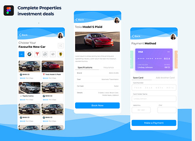 Car Rental App Design branding design graphic design illustration ui ux vector web website