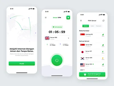 Aman VPN - VPN Mobile App connection internet mobile app privacy private proxy safe secure server ui vpn wifi