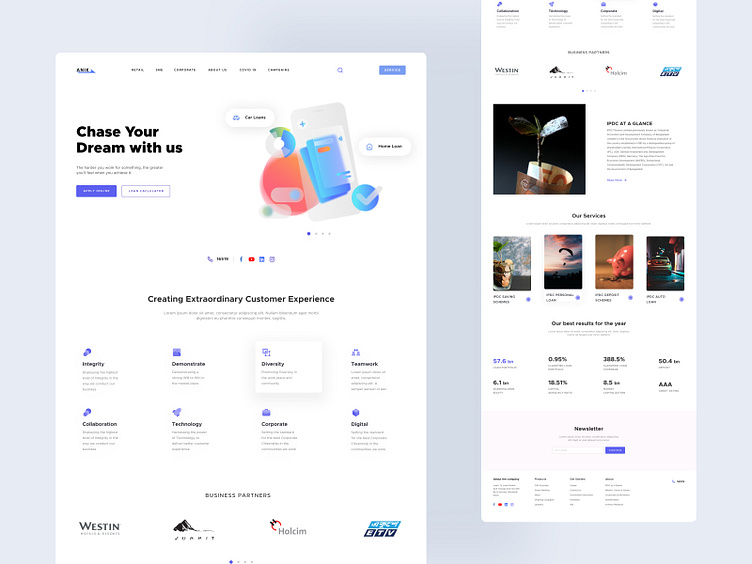 Website Design : Landing page by UI/UX Anik on Dribbble