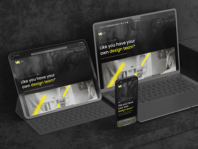 VC Design Team Website branding clean design figma homepage mobile personal studio tablet ui web