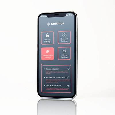Daily Ui 7 - Settings 100 days cgallenge 100 days of ui app branding daily ui design front end graphic design illustration logo settings ui ux vector