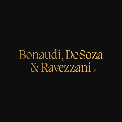 Bonaudi, De Soza & Ravezanni Mark® brand branding clean design graphic design law lawyers logo mark
