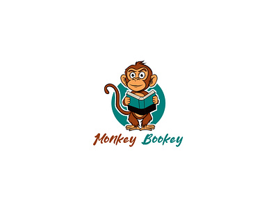 Logo / Mascot Design | Monkey Mookey animal book brand branding cartoon design graphic design illustration logo logo design mascot monkey vector virtual identify