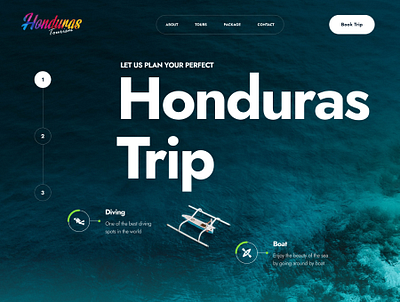 'Honduras' Website Design landing page landing page design ui design