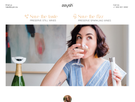 Landing Page Design for Wine Brand 'Zzysh' design landing page landing page design ui web design web ui design website design