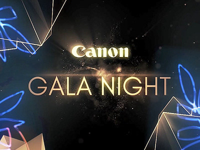 Canon Gala Night Motion Graphics Animation adobe after effects animation motion graphics motion graphics animation premiere