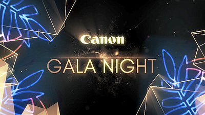 Canon Gala Night Motion Graphics Animation adobe after effects animation motion graphics motion graphics animation premiere