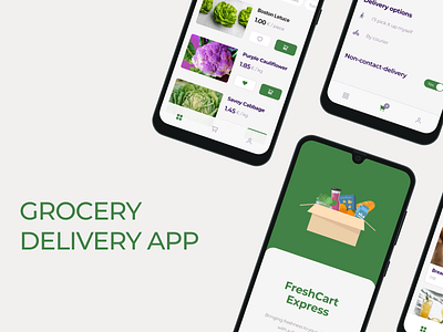 Grocery Delivery App app customized design figma graphic design grocery delivery ui