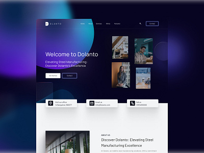 Dolanto | Landing page branding design landing page product desiner ui ux web design