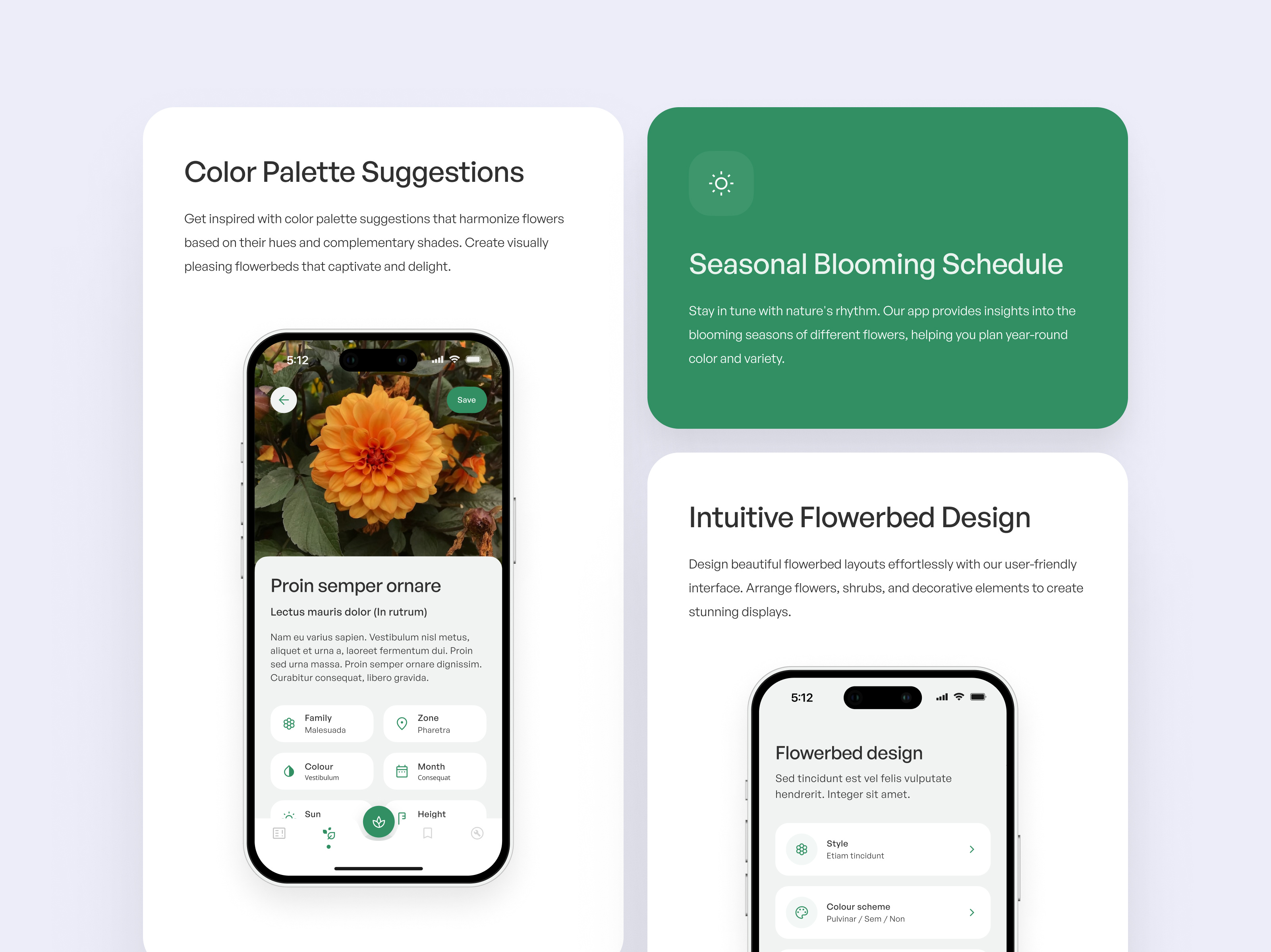 Example of Plant Planner App Landing Page