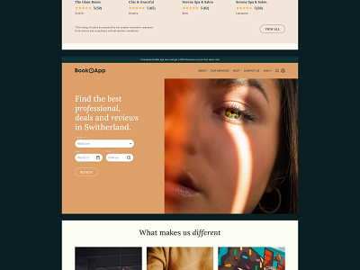 Book App - Website agency beauty booking booking design main page minimal ui ui design ux web design website
