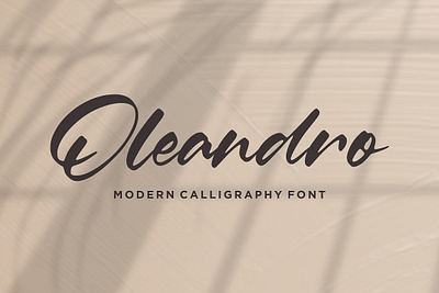 Oleandro - Modern Calligraphy Font app branding design graphic design illustration logo typography ui ux vector