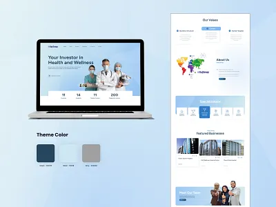 Elaaj Group Landing Page branding figma graphic design typography ui ux