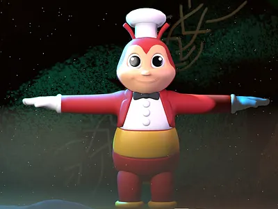 Jollibee rigged character branding jollibee maps philippines