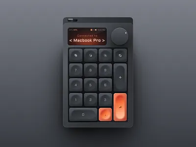 Pocket Keyboard ⌨️ bluetooth blur button design device drop shadow gradients graphic illustration isometric keyboard mechanical portable skeumorphic vector